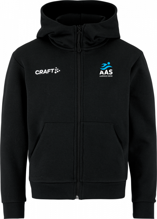 Craft - Aas Hoodie With Zip Kids - Noir